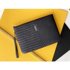 세인트로랑 YSL 모노그램 마틀라세 라지 클러치백