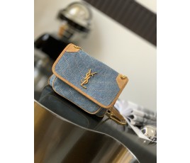 세인트로랑 YSL 니키 미디움 트위드백 (22cm)