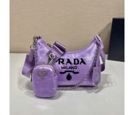 프라다 PRADA 테수토 체인 스트랩 호보 백