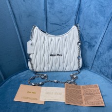 미우미우 MIUMIU 마테라쎄 크리스탈 체인 백